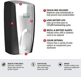 Rubbermaid Commercial Touch-Free Dispenser, FG750411 Black/Chrome
