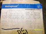 Westinghouse A201K2BS non reversing contactor size 2  2 pole model J 125V