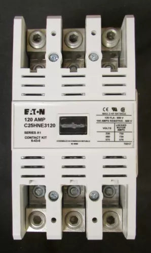 Eaton C25HNE3120AC 110/120V 3 Pole Definite Purpose Contactor