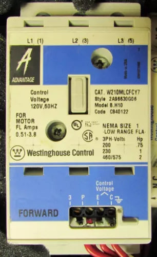 Westinghouse SZ 1 W200 Adv Horizontal Rev Starter W210MLCFCY7