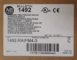 Allen Bradley 1492 RAIFM4 3 Series C 4 Channel Analog Input Output Module