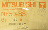 MITSUBISHI NF50 SS 6P 50A 6 Pole 50 Amp SHT AC100 120V LT T0372-20D Breaker