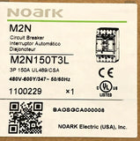 NOARK M2N150T3L 3 Pole 150AMP M2N Circuit Breaker 480VAC 600Y/347 UL489/CSA