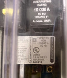 SQUARE D HOM220GFIC 2 Pole 20 AMP HOMELINE GFI Ground Fault Circuit Breaker