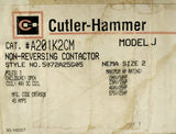 Eaton A201K2CM Size 2 A200 A201 Contactor 48 VDC Coil 3 Pole