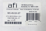 AFI American Fibertek MX 49 SX ST ETN MOD 850nm Fiber MM TRX ST Ethernet Modem