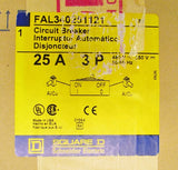 SQUARE D 3 Pole 25 Amp FAL Breaker 120V Undervoltage Release FAL340251121