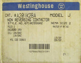 WESTINGHOUSE A200 Size 2 Contactor 2 Pole 110/120V A201K2BA