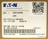 EATON UVR120APK 110-127 VAC Type E J L Breaker UVR Undervoltage Release 66C1572G