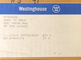 WESTINGHOUSE Cutler Hammer HFB3030L HFB Circuit Breaker 30A 3P Line Load Lugs