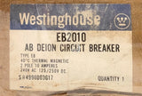 WESTINGHOUSE Cutler Hammer EB2010 2 Pole 10 AMP Type EB Circuit Breaker 240 VAC
