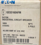 Eaton GES3160AFM 125-160 AMP Type GES Circuit Breaker 415 VAC