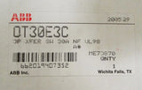 ABB OT30E3C 3 Pole 30 Amp Disconnect Switch NF UL98 ME73870