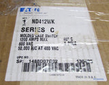 EATON Circuit Breaker ND412WK 600VAC (Damaged-Shown in the 4th-6th Picture)