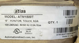 ATLAS MODEL ATM1500T 15" MONITOR Touch XGA Touch Screen Panel 100-240 VAC