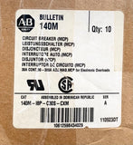 Allen Bradley 140M I8P C30S CXM 30 AMP HMCP Motor Circuit Protector 90-300 AMP