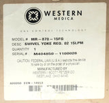 WESTERN MEDICA MR 870 15FG SWIVEL YOKE O2 OXYGEN Regulator