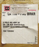 Cutler Hammer  LA2400PR Type LA TRI PAC Circuit Breaker 2 Pole 400 Amp 2A 2B Aux