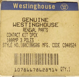 WESTINGHOUSE Cutler Hammer 180C180G06 Type DPCK 100 AMP Contact Kit 3 Pole
