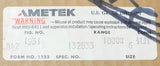 AMETEK 6" B42 1931 132533 100 psi to 1000 psi PSI Gauge 1/2 LM CONNECTOR 1/4"