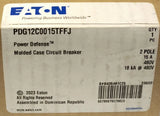 EATON PDG12C0015TFFJ 2 Pole 15 AMP Type PDG1 Power Defense Circuit Breaker