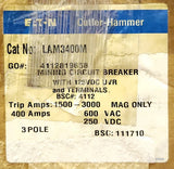 Eaton LAM3400M 3 Pole 400 AMP Type LAM MINING Circuit Breaker