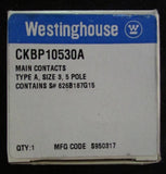 WESTINGHOUSE Cutler Hammer CKBP10530A A200 Size 3 Contact Kit 5 Pole 626B187G15
