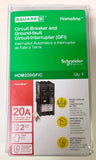 SQUARE D HOM220GFIC 2 Pole 20 AMP HOMELINE GFI Ground Fault Circuit Breaker