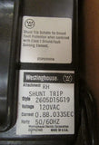 WESTINGHOUSE LB2400 LB Breaker 2 Pole 400 AMP 120 VAC  Shunt Trip  68E6080 MAG
