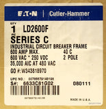 Eaton LD2600F 2 Pole 600 AMP Type LD Circuit Breaker Frame ONLY