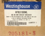 WESTINGHOUSE Cutler Hammer HFB3190ML 3 Pole 25 AMP Type HFB Circuit Breaker