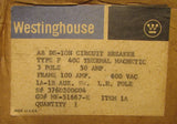 WESTINGHOUSE F3050S F Frame SafTVue 66-190 Trip Adj Breaker 1A 1B Aux 376D200G04