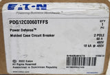 EATON PDG12C0060TFFS 2 Pole 60 AMP PDG1 Power Defense Circuit Breaker