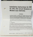 Cutler Hammer WESTINGHOUSE HFD4020 4 Pole 40 AMP Type HFD Circuit Breaker