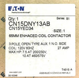Eaton CN15DNY13AB 110 120V CN15 65mm Enhanced Coil Contactor 27AMP