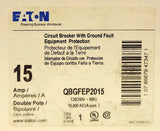 EATON QBGFEP2015 2 Pole 15 AMP QBGFEP2015 Ground Fault Circuit Breaker