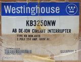 WESTINGHOUSE Cutler Hammer KB3250NW 3 Pole Type KB 250 AMP Molded Case Switch
