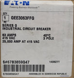 Eaton GEE3063FFG 3 Pole 63 AMP 415 VAC Circuit Breaker