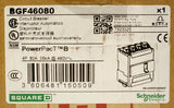 SCHNEIDER ELECTRIC BGF46080 4 Pole 80 AMP POWER PACT B Circuit Breaker 480 VAC