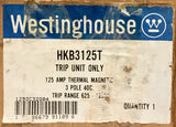 WESTINGHOUSE Cutler Hammer HKB3125T Type JB KB 125 AMP Trip Unit 1293C32G04