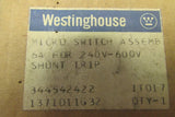 WESTINGHOUSE Micro Switch Assembly 6A for 240V-600V Shunt Trip 1371D11G32