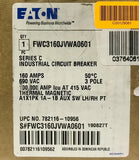 EATON FWC3160JVWA0601 160 AMP 690 VAC Type FWC 100K Circuit Breaker 50º 1A 1B