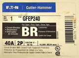 EATON GFEP240 2 Pole 40 AMP Type BR Ground Fault GFEP Circuit Breaker Equipment