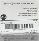 Allen Bradley 800TC TFXJET6B 30mm Trigger Action Emergency Stop 2 Pos Maintained