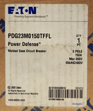 EATON PDG23M0150TFFL 3 Pole 150 AMP PDG2 Power Defense Circuit Breaker