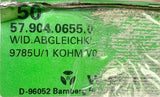 WIELAND 57.904.0655.0 1 K ohm Terminal 9785B TERM9785U 1 K OHM VO