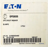 Eaton GPS3035 3 Pole 35 AMP Type GPS Circuit Breaker