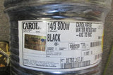 (1) Roll NEW CAROL 14/3 S00W 2.08mm2 250 Ft Black Carolprene Water Resistant