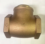 AG American Granby HSCV300T 3" TXT BRASS SWING CHECK VALVE 3 INCH 200 WOG