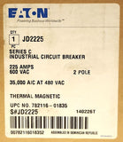 Eaton JD2225 2 Pole 225 AMP Type JD Circuit Breaker